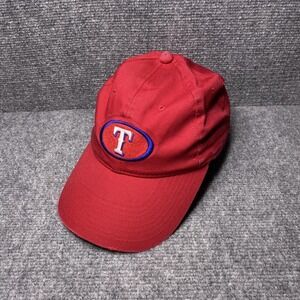 Texas Rangers Hat Cap Snap Back Mens One Size Red Blue MLB Baseball Embroidered